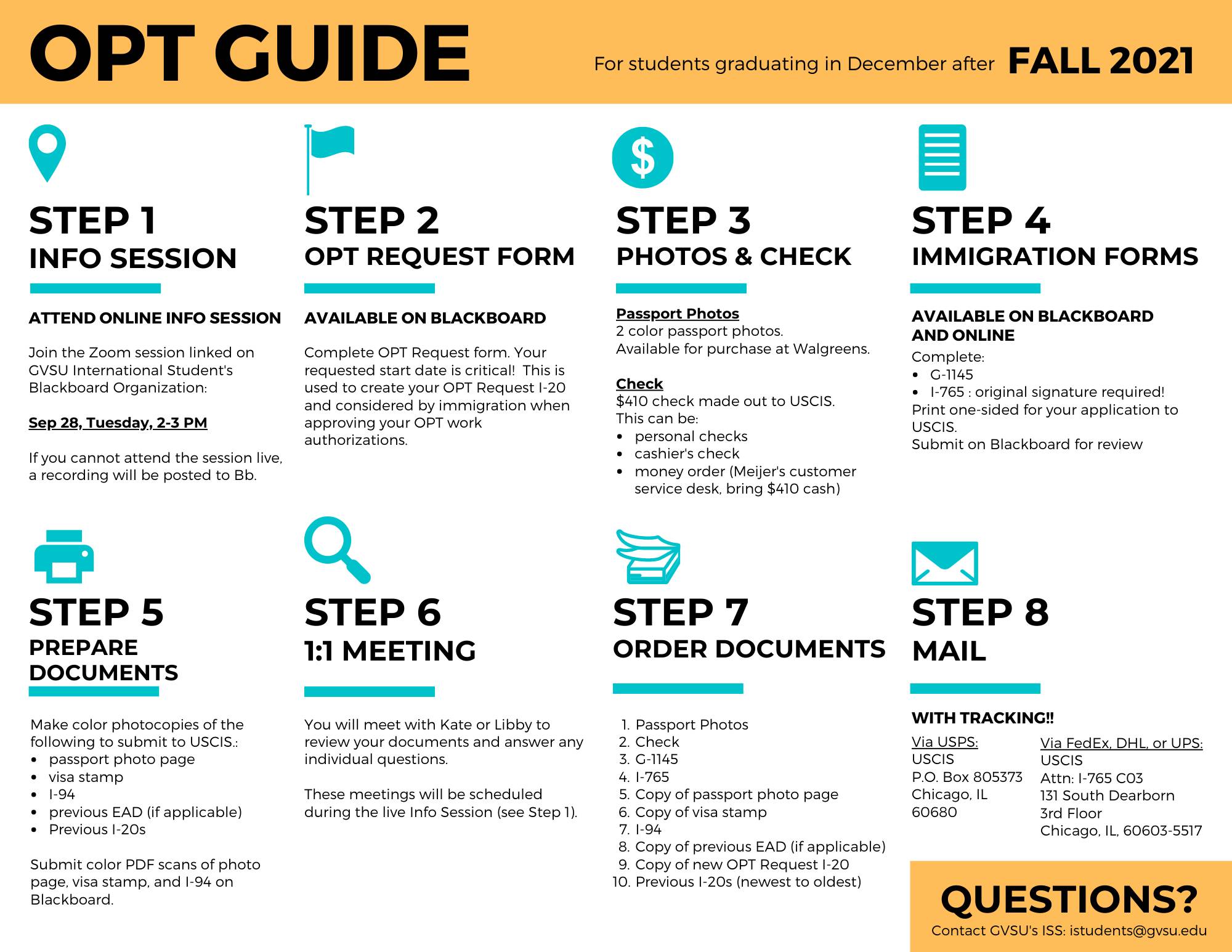 OPT Application Guide Fall 2021